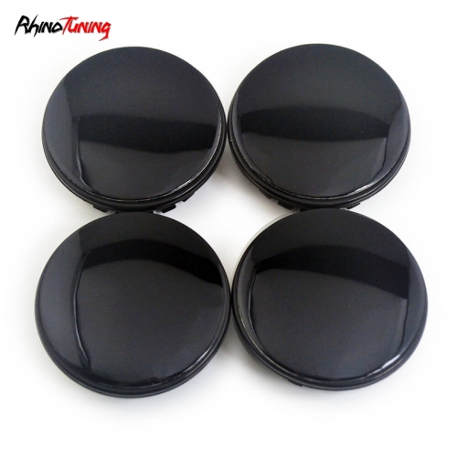 4pcs Pure Black 59mm 2 5/16in Hubcaps #9594156 #9593169 #9595157 Suitable For Many Different Types Of Vehicles