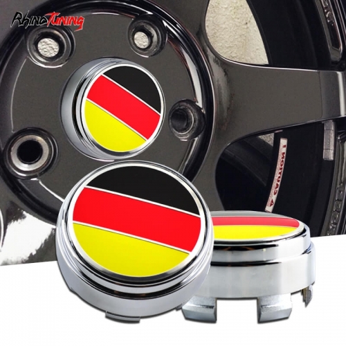 German Flag Floating Wheel Caps Rim Hubs Cover 67mm (2.62in)