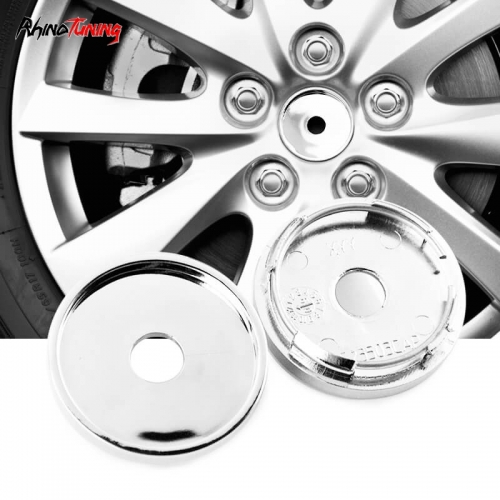 Custom Chrome 56mm Wheel Center Caps For Alfa Romeo #60511671